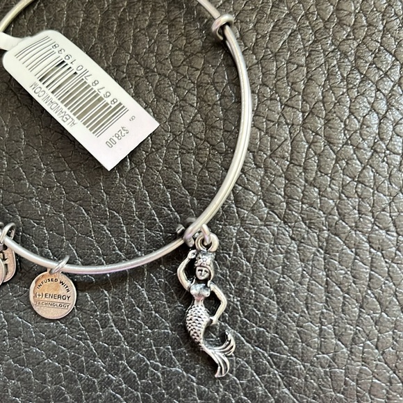 Alex and ani Silver like Mermaid Charm Bangle Bracelet - Picture 2 of 7